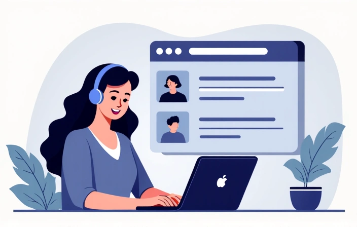 Customer support illustration
