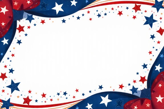 Abstract patriotic theme with stars and stripes