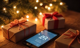 Cozy Christmas Lights and Gifts